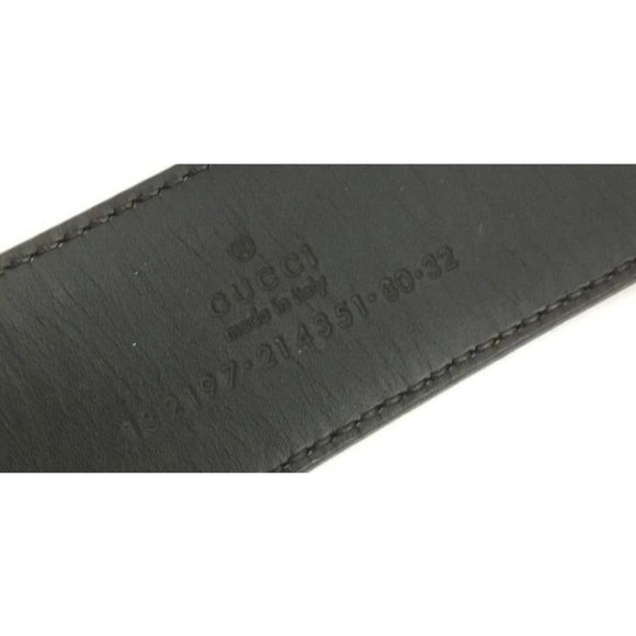 Vintage Brown Guccissima Leather Belt with Gold G Buckle - Picture 7 of 8